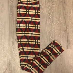 LuLaRoe Christmas Hat Leggings